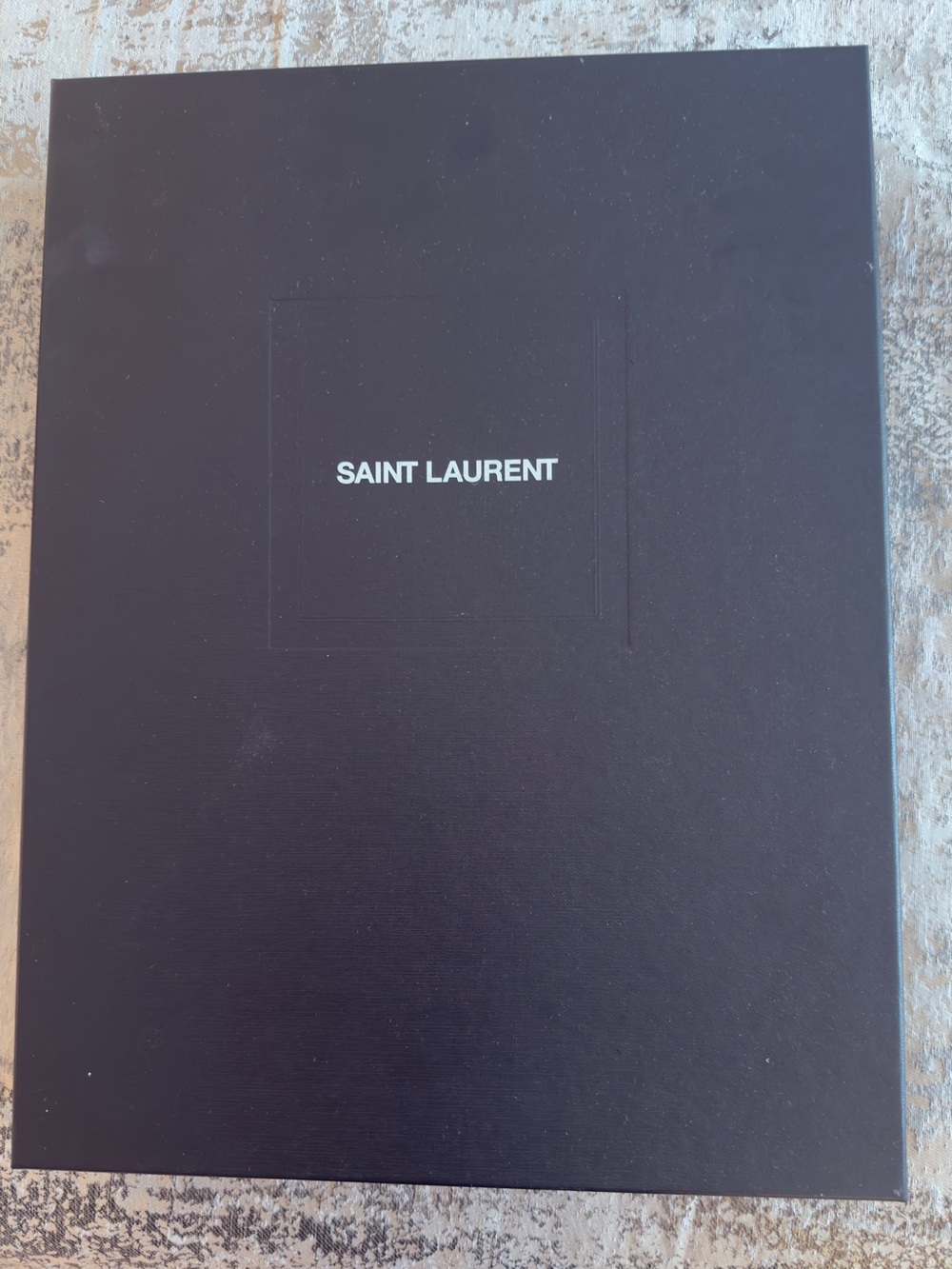 NWT Saint Laurent Chevron Leather Wrist Pouch with Gold YSL currently in stores - Picture 3 of 5